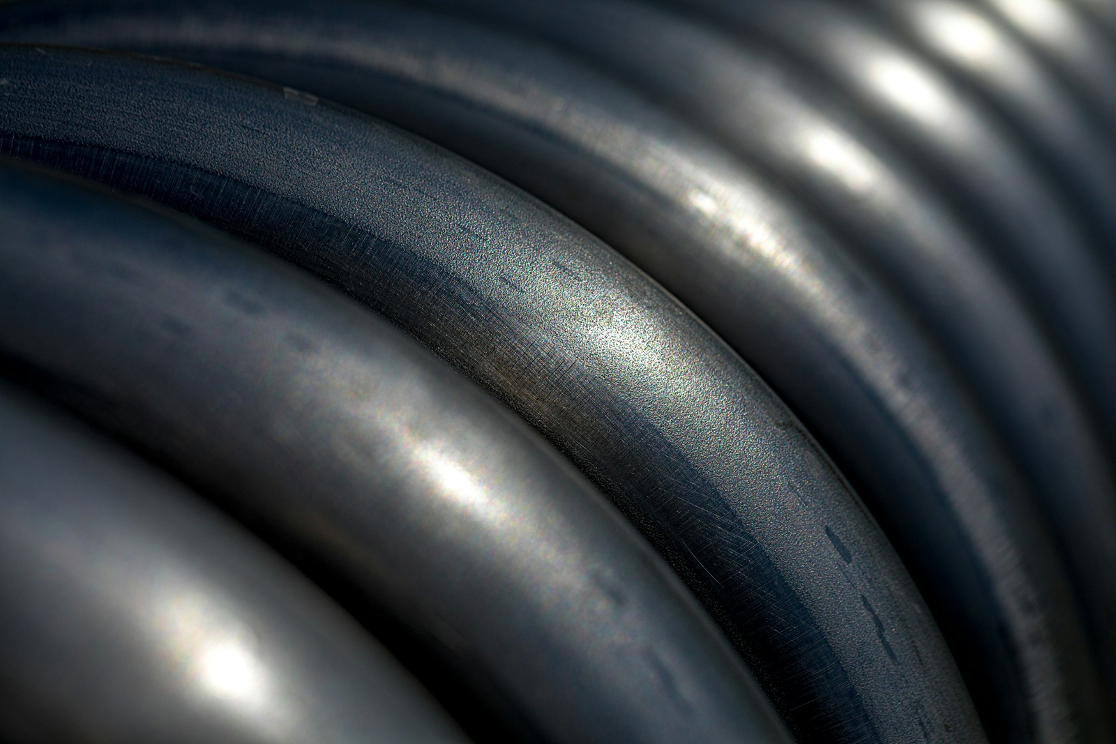 Close-up of a metal spring
